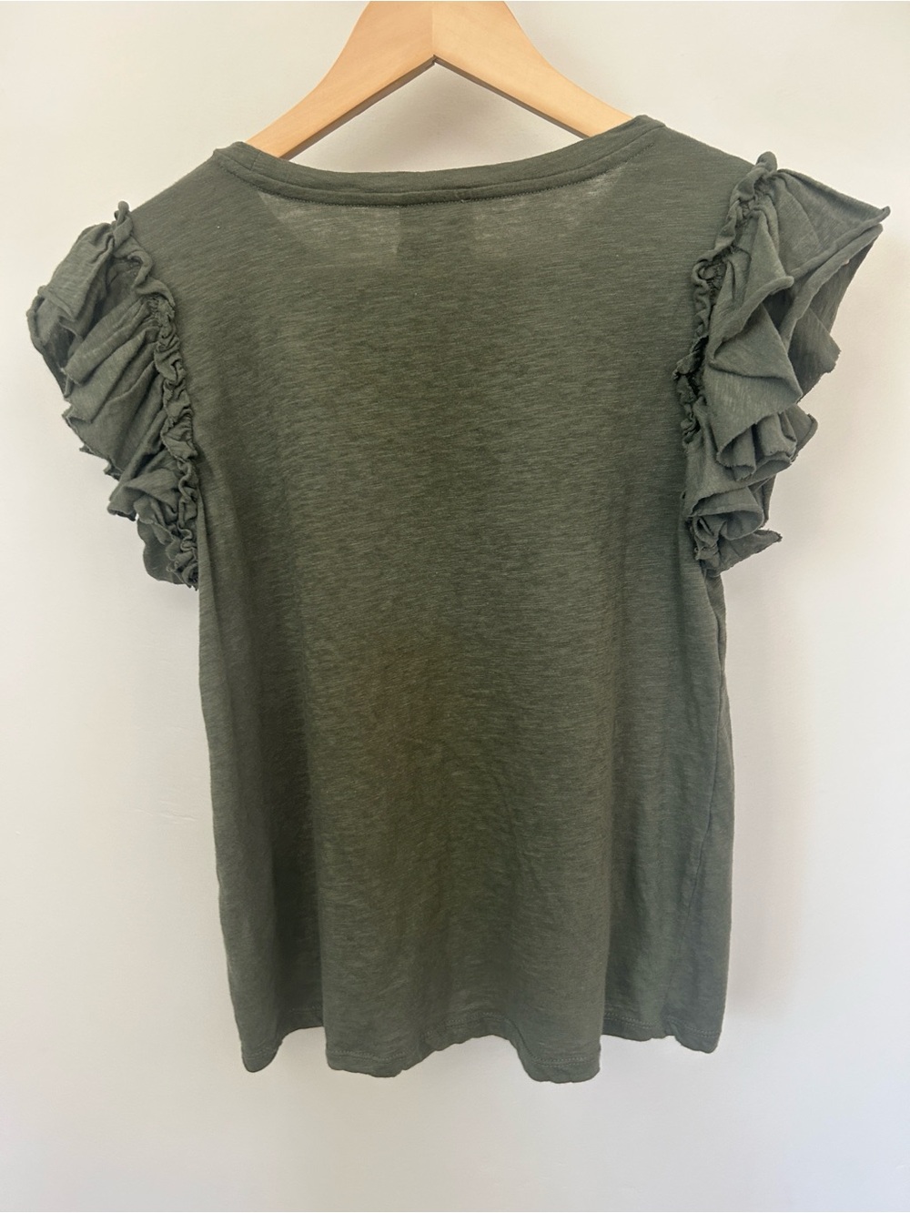 Double Flutter Sleeve Top - Picture 3 of 10